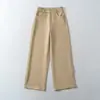 2026 Adelgazantes Versátiles Estilo Old Money Corte Holgado Lisos Sencillos Básicos Cintura Alta Pierna Recta Pantalones Casuales Largos Mujer