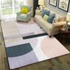 Alfombra para sala de estar, alfombra ligera de lujo, sencilla, nórdica, americana, moderna, con estampado, para dormitorio, manta de noche, venta al por mayor