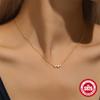 Nuevo Collar de Plata Esterlina S925 de una Fila Geométrica con Incrustaciones de Diamantes de Zirconia que Combina con Todo Estilo Coreano Diseño Nicho Sentido Elegante Cadena para Clavícula