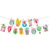 Guirnalda Hawaiana de Flamenco Suministros para Fiesta Plato de Papel Desechable Mantel Toalla de Papel Traje de Fiesta Decoración Arreglo