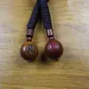 Madera de Azufaifo Golpeada por el Rayo Calabaza Pequeña Crespón Colgante Llavero Colgante Dios del Trueno Colgante de Cuenta Única Adorno Hecho a Mano
