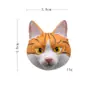 Color cálido tipo cabeza de gato realista caricatura japonesa y coreana hebilla magnética creativa imán para refrigerador imán imán imán incorporado imán