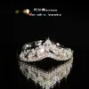 Anillo de Princesa Huyendo Versa con Piedra Preciosa Chapado Brillante Xinghe Oro de 18K Espiga de Trigo Colgante Zirconio 8A Anillo para el Dedo de Comida
