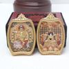 Colgante Seiko Latón Chapado en Oro Montaña Wutai Cinco Maestros Ocho Dioses Guardianes Thangka Zodiaco Colgante Benmingfo