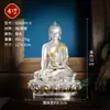 Buda Imóvel Totalmente Dourado em Bronze de uma Aldeia de Xizang, Estátua de Buda Decorativa de Bronze Feita à Mão para Interior
