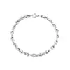 Pulseira de Grão de Café em Aço Titânio Europeia e Americana Transfronteiriça, Não Desbota, para Homens, Pulseira Exclusiva da Moda, Joia de Luxo Leve de Alta Qualidade