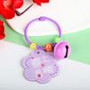 Llavero creativo de acrílico con forma de flor de animal pequeño para coche, accesorio bonito para mujer, colgante exquisito para bolso de pareja