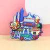 Imanes de Refrigerador Culturales y Creativos de Goma Suave de PVC Personalizados para Atracciones Arquitectónicas y Souvenirs Turísticos de Chengdu y Xi'An
