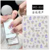 Pegatinas Embosadas para Uñas con Rama Dorada y Calabaza de Jade, Calcomanías para Uñas 5D Tridimensionales Doradas de Fortuna y Prosperidad Estilo Chino, Decoraciones Impermeables para Uñas