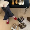Zapatos vintage de imitación de pezuña de cerdo con punta dividida para mujer, zapatillas planas de corte bajo sin cordones tipo ballet