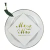 Servilletas Doradas Estampadas para Bodas Transfronterizas, Servilletas Cuadradas, Servilletas para Fiestas de Cumpleaños y Festividades, Servilletas para Cócteles en Stock