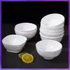 Tigela Pequena Branca Tigela de Sopa Cantina Restaurante Comercial Tigela de Arroz Chinesa Tigela de Mingau Porcelana de Imitação Plástico Tigela Redonda Atacado