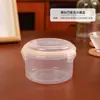 Frasco Sellado de Color 350ml para Mousse, Crema, Pastel, Tiramisú, Comida Vasca, Lonchera, Caja Transparente