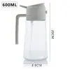 Botella Spray de Aceite de Vidrio de Doble Propósito para Rociar y Verter, Sin Aerosol de Aceite, para Cocina Casera, Tipo Prensa, Botella de Aceite Integrada con Spray, Sin Fugas de Aceite