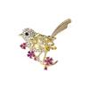 Estilo Étnico Outono e Inverno 2023 Novo Pássaro Flor Versátil Corrente de Suéter Feminino Elegante Corsage Acessórios de Vestuário