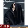 Nueva sudadera cárdigan de estilo japonés de moda con cuello alto para hombre, colección otoño/invierno 2026, estilo casual y relajado