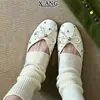 Parte superior de piel, suela ultrasuave, cómodos para usar todo el día, bailarinas de punta poco profunda, estilo sin cordones, zapatos planos, adecuados para ir al trabajo, zapatos casuales para mujer