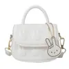 Nova Bolsa Infantil Fofa de Coelho Desenho Animado Celebridade da Internet Bolsa de Menina Francesa Moda Pequena de Ombro Transversal Tendência