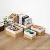 Cesta de almacenamiento de artículos diversos al por mayor, caja de almacenamiento de control remoto de escritorio, cajón de casa, porche, cesta tejida de cuerda de papel, juego de cuatro piezas