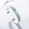 Pulsera de pavo real cloisonné con pegamento, apertura en forma de C, mantras de seis caracteres, pulsera ajustable, adornos étnicos de mano de Buda