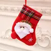 Meias de Natal, Sacos de Presente de Natal, Pingentes de Meias Pequenas de Natal, Enfeites para Árvore de Natal, Sacos de Decoração