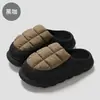Pantuflas de Algodón Impermeables para Hombre, Uso Interior en Casa en Invierno, Felpa Antideslizante, Al por Mayor en Stock, Pantuflas de Algodón de Invierno para Hombre