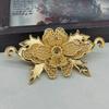 Diy estilo antigo liga laço flor pingente hanfu hairpin acessórios de cabelo cocar material