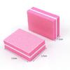 Manicura mini esponja frotadora esponja frotadora de doble cara bloque de lijado desgaste bloque de lijado de uñas largo Redondo Cuadrado bloque de esponja frotadora