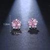 Elmosha Europa y Estados Unidos joyería transfronteriza cobre pendientes de flor romántica circón diseño de nicho pendientes de flor