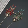 Novo Presilha de Cabelo Antiga com Borla Estilo Chinês para Mulheres, Presilha Elegante, Presilha para Penteado Coque na Nuca, Acessório de Cabelo Hanfu, Xiuhe