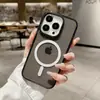 Funda de Teléfono Magnética Anticaídas de Dos Colores de Comercio Exterior Adecuada para Apple 15 Promax Magnética 16 Moderna 12 Multicolor 11