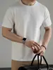 Costura de Três Agulhas Camiseta de Manga Curta 100% Algodão Penteado Pesado 300g Feita Sob Medida Cor Sólida Verde Floresta Manga Meia Manga Estilo Unissex