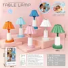 Luminária de Mesa Pequena Touch Simples e Criativa para Mesa de Escritório, Quarto de Casa, 1200mAh, Luminária de Mesa de Leitura de 5 Níveis para Estudo