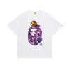 Camiseta Bape Verão Cabeça de Macaco Macaco Pequeno Camuflada Camiseta Masculina de Manga Curta com Gola Redonda para Homens