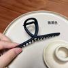 Pinza de Garra Grande Metálica Mate Clip de Tiburón Exquisito Coreano Pasador Simple Versátil para Cabello Grueso Accesorio para el Cabello Estilo Coreano