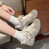 Zapatos Deportivos Zapatos de Mujer 2025 Nuevo Popular Primavera Suela Gruesa Versátiles Zapatos Blancos Suela Blanda Ligeros Para Correr Casuales