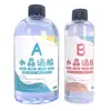 Resina Altamente Transparente 3:1 para posavasos de flores secas DIY, manualidades de sellado, autodesespumante, resina epoxi resistente al amarilleamiento pegamento AB