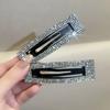 Horquilla con diamantes de imitación de amor brillante para mujer y niña, con clip BB para cabello roto, flequillo, clip lateral para la parte posterior de la cabeza, horquilla para terminar