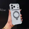 Adequado para capa de celular Apple 17ProMax com janela grande, suporte magnético giratório, capa protetora premium para iPhone16