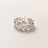 Anillo corrugado de moneda de cobre de plata de ley 925 Naran 1 diseño de estilo nacional temperamento joyería para mujer r0106