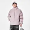 Chaqueta de Algodón para Hombre 2026 Invierno Transfronteriza Exclusiva de Moda Estilo Hong Kong Chaqueta Acolchada Chaqueta Plumífera Ropa de Algodón Ropa de Abrigo Engrosada Chaqueta de Pareja
