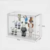 Caixa de Armazenamento Grande para Blind Box com Sucção Magnética, Suporte de Exibição Totalmente Transparente para Figuras, Bonecas, Brinquedos, Bolsas, Caixa de Armazenamento de Acrílico