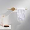 Toallero sin perforaciones para baño nórdico dorado creativo toallero de baño montado en la pared barra de toalla de madera para baño