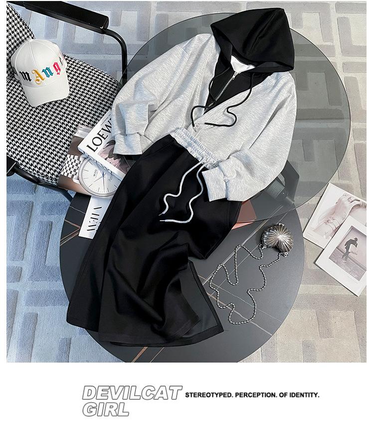 跨境淘货源分销2023秋季裙子新款街头潮流减龄小个子爆款欧货网红款运动套装休闲运动气质休闲时尚流行新款秋装秋装女装时尚套装套装女装秋季套装女套装女女士运动服女装两件套套装卫衣套装休闲套装秋季套装女装时尚套装盐系休闲套装女装2023百搭设计感小众洋气欧货阿里国际站跨境采购Cross-border, online source, distribution, 2023 autumn skirt, new style, street, trend, age reduction, small, explosive, European goods, network red, sportswear, leisure sports, temperament leisure, fashion popular, new autumn wear, autumn women's wear, fashion suit, women's suit, women's suit, women's sportswear, women's two-piece, hoodie suit, leisure suit, Autumn suit, women's fashion suit, salt department, women's 2023, everything, design sense, niche, foreign style, Ali International Station, cross-border procurement