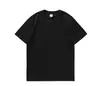 Camiseta de Manga Curta Três Provas, Impermeável, Resistente a Óleo, Resistente a Manchas, Top Casual Elástico para Homens, Branco e Preto, Caimento Solto, Fábrica de Origem
