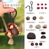 Kit de Materiales para Carrillón de Viento de Cáscara de Fruta Natural DIY Campana Hecha a Mano Colgante Creativo para Bolsa Regalo Accesorios de Sanación del Bosque