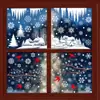 Decoraciones Navideñas Amazon Ciervo Soñador Copo de Nieve Pegatinas Estáticas Colibrí Casa de Nieve Feliz Navidad Pegatinas para Vidrio