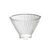 Taza de té de vidrio al por mayor patrón de ojo de martillo sombrero de bambú taza de té pequeña engrosada resistente al calor cuenco de té simple oficina hogar juego de té