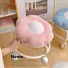 Banqueta Baixa Giratória Doméstica em Forma de Flor com Rodas, Banqueta Pequena Móvel para Sala de Estar, Troca de Sapatos, Cuidado Infantil e Assento para Preenchimento de Costuras