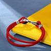 Regalo de Qixi para novia pulsera Ruyi de plata pura 99 pulsera roja hombres y mujeres pueden usar moda nacional estilo étnico carácter fu Niñas